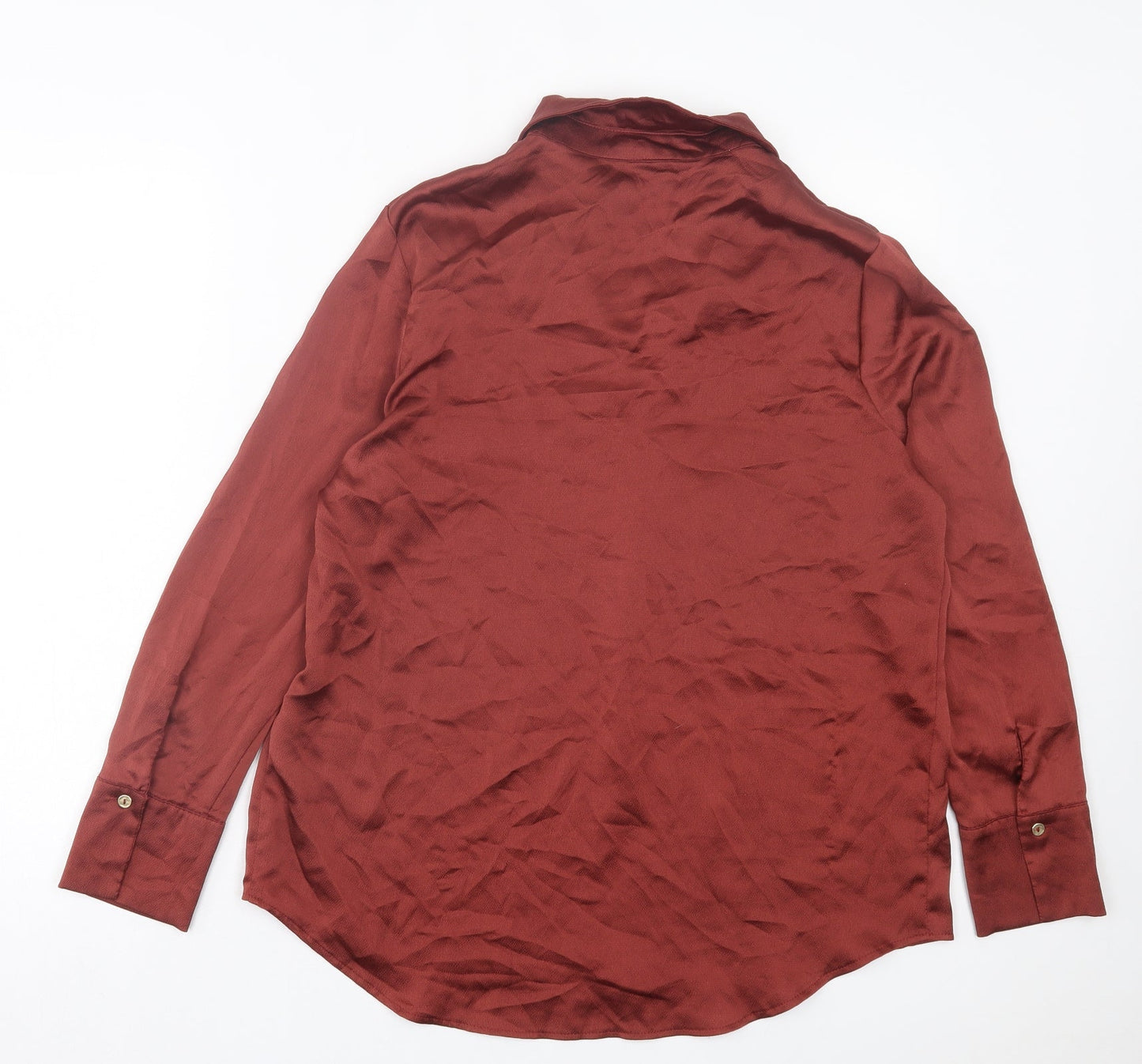 Womens UK Size 12 Peacocks Red Basic Blouse