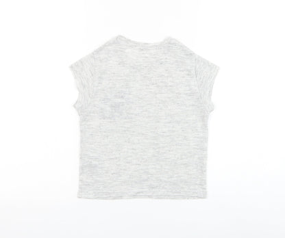 New Look Girls Grey Viscose Basic T-Shirt Size 10-11 Years Round Neck Pullover - Brooklyn New York