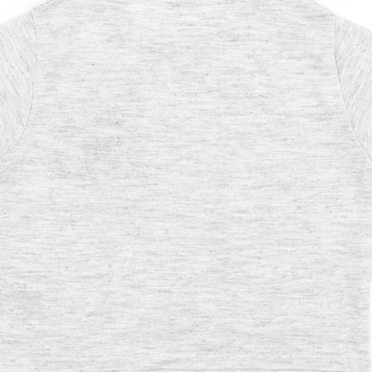 New Look Girls Grey Viscose Basic T-Shirt Size 10-11 Years Round Neck Pullover - Brooklyn New York