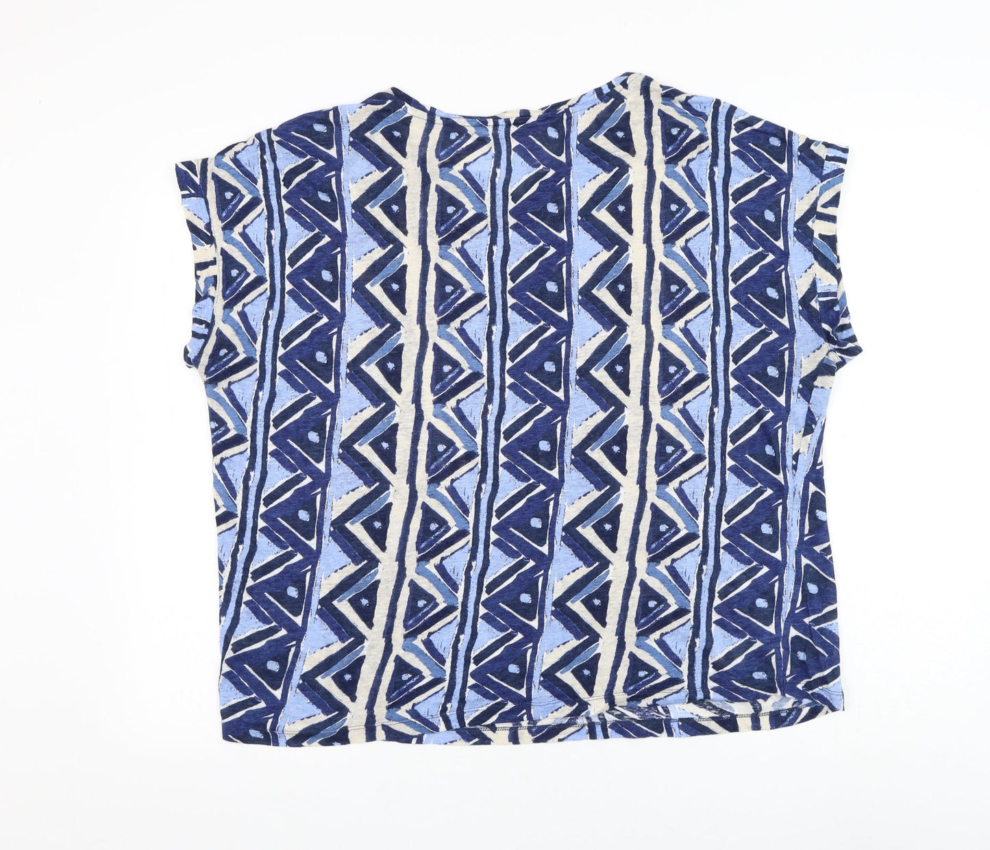 Womens UK Size M Monsoon Blue Basic T-Shirt