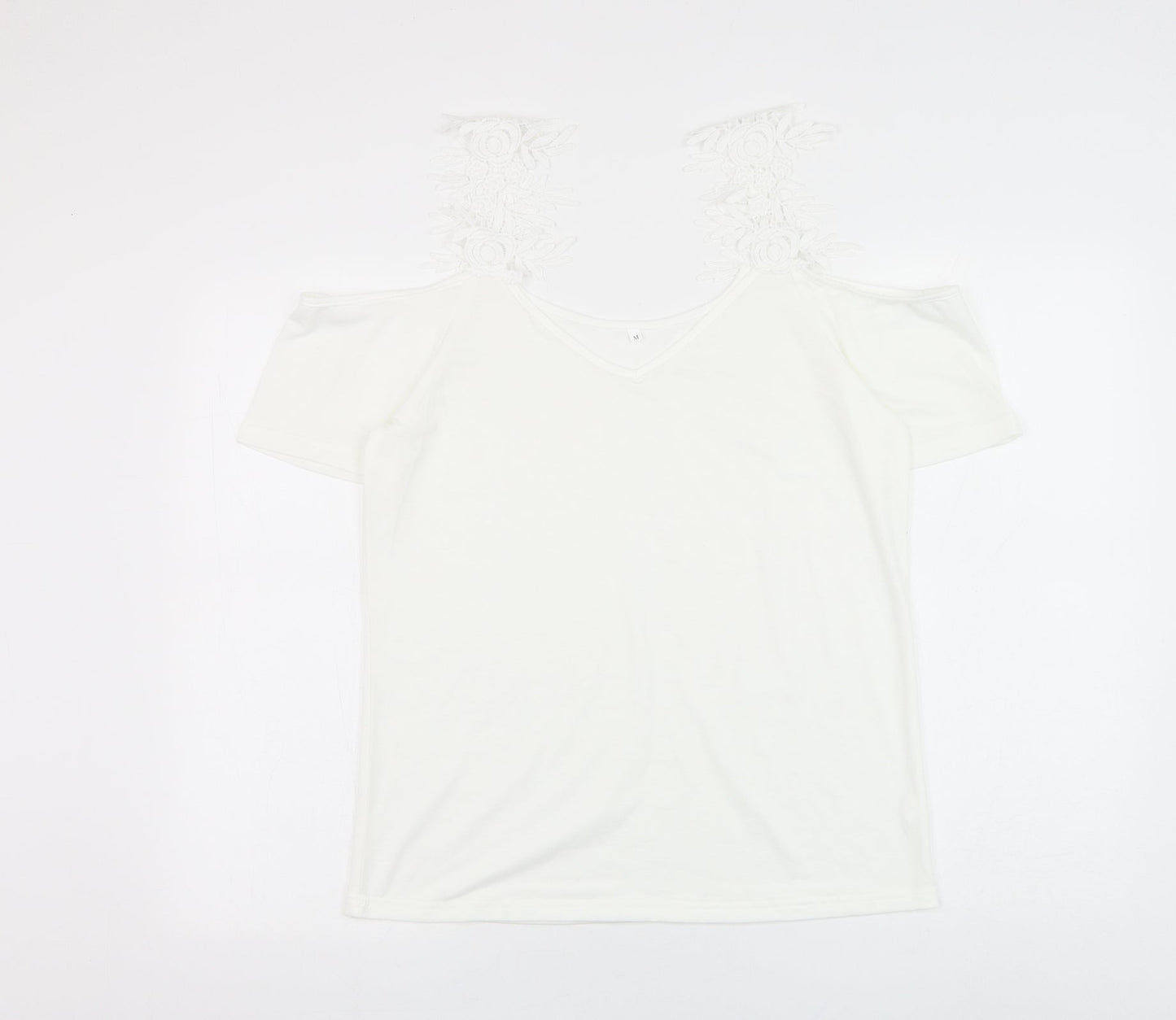 Womens UK Size M Preworn White Basic Blouse