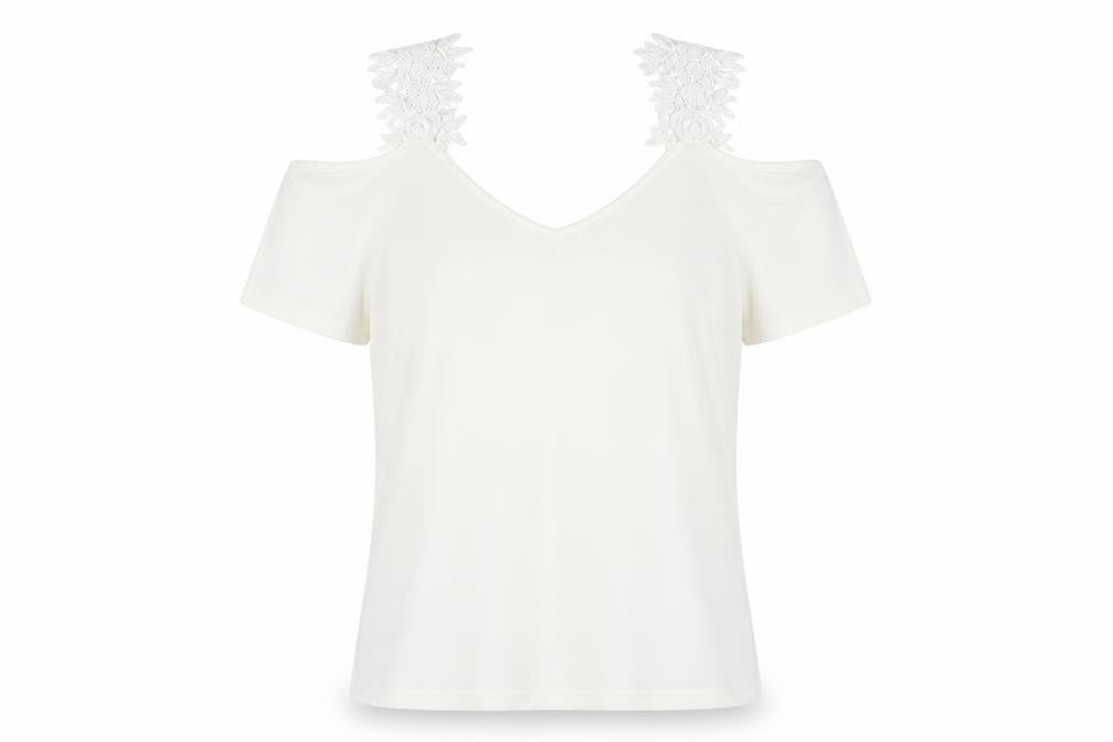 Womens UK Size M Preworn White Basic Blouse