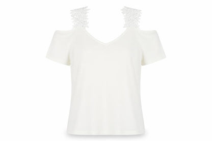 Womens UK Size M Preworn White Basic Blouse