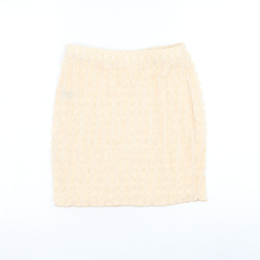 SheIn Womens Beige Polyester Straight & Pencil Skirt Size S