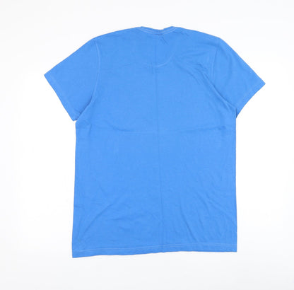 Mens UK Size S adidas Blue  T-Shirt