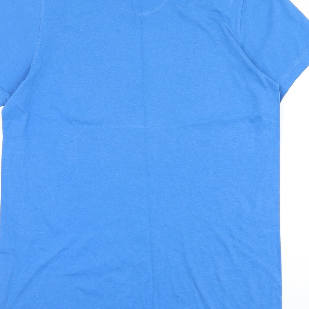 Mens UK Size S adidas Blue  T-Shirt