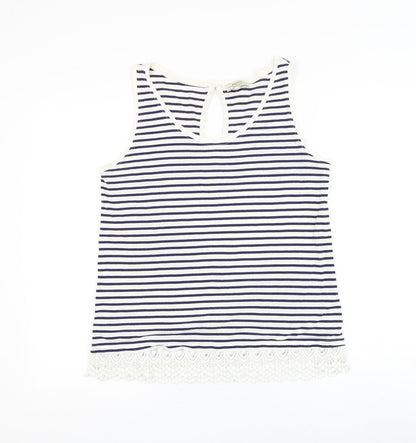 Womens UK Size 10 Papaya Black Basic Tank