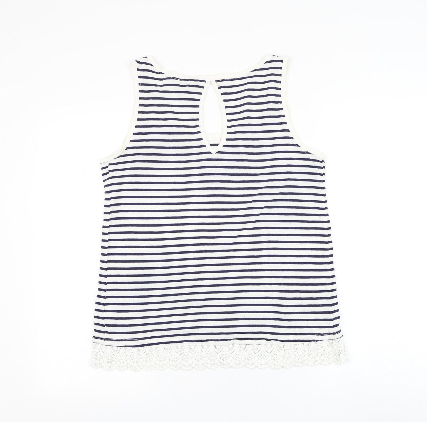 Womens UK Size 10 Papaya Black Basic Tank