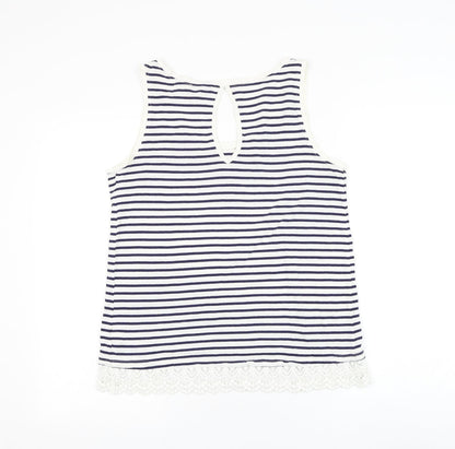 Womens UK Size 10 Papaya Black Basic Tank