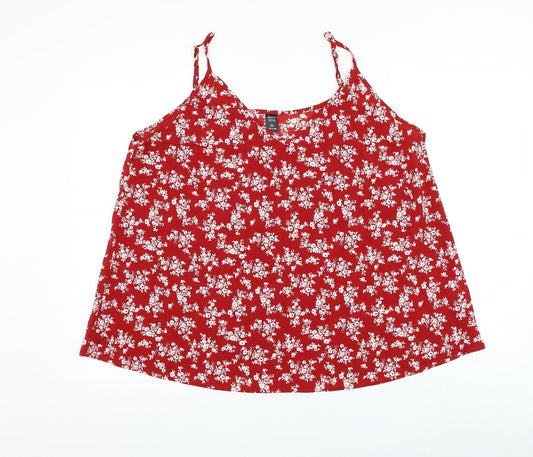 Womens UK Size 2XL Emery Rose Red Camisole Tank