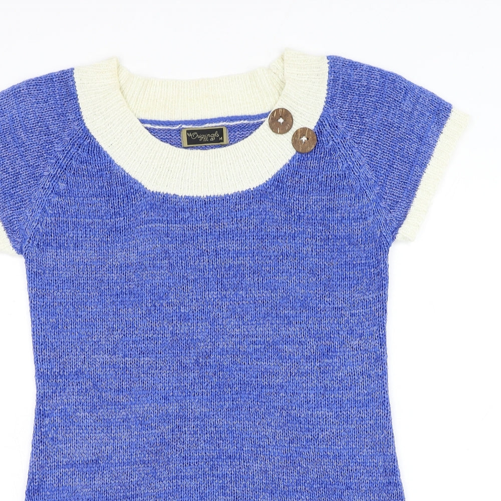 Womens UK Size M Originals Blue Pullover Jumper