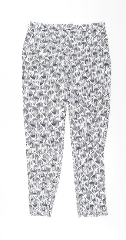 Womens UK Size 30 in Preworn Regular Fit Chino White Trousers