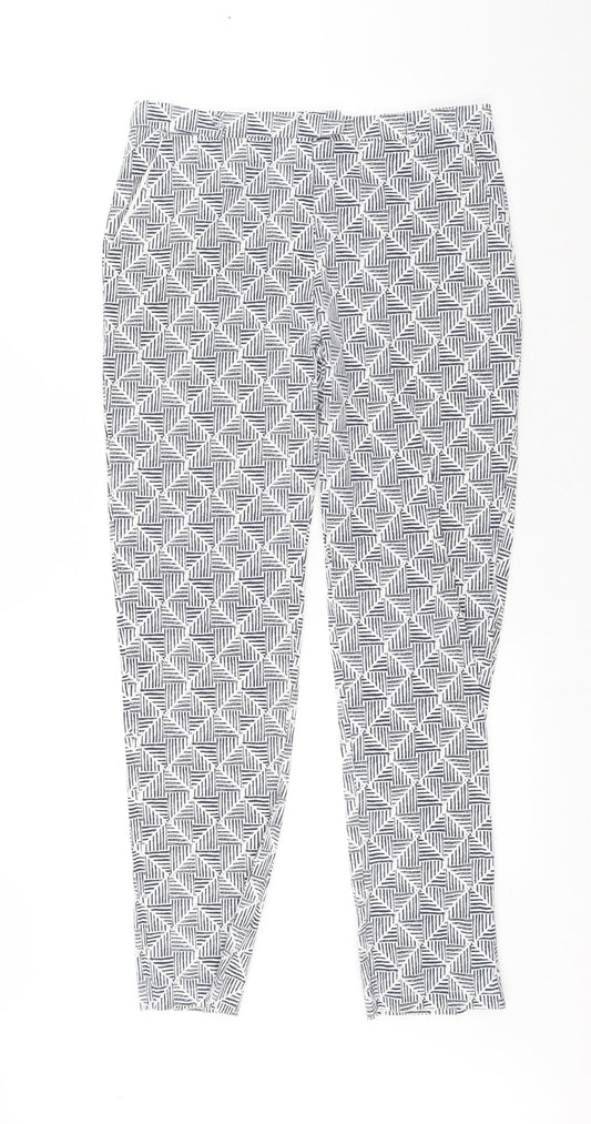 Womens UK Size 30 in Preworn Regular Fit Chino White Trousers