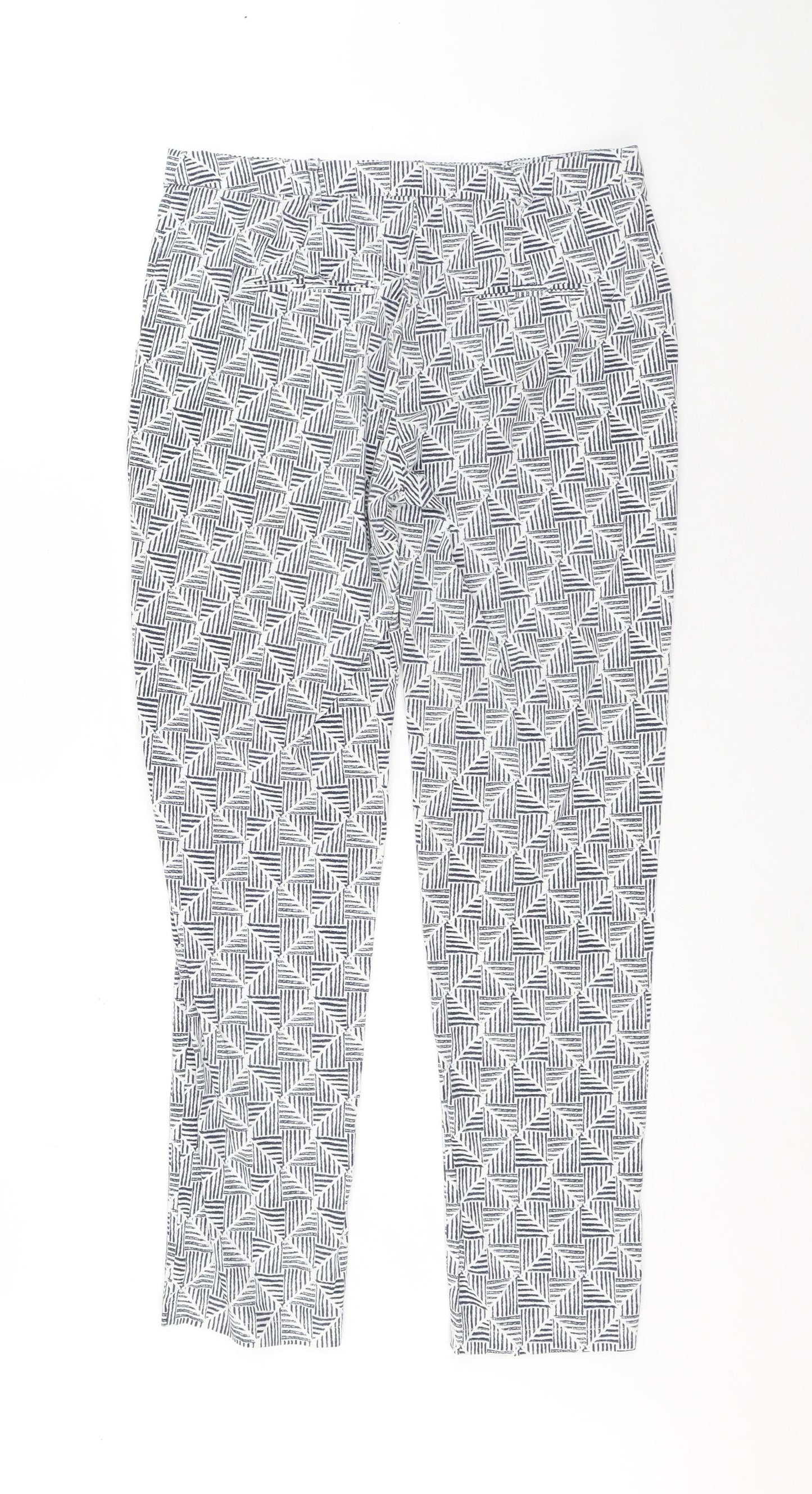 Womens UK Size 30 in Preworn Regular Fit Chino White Trousers
