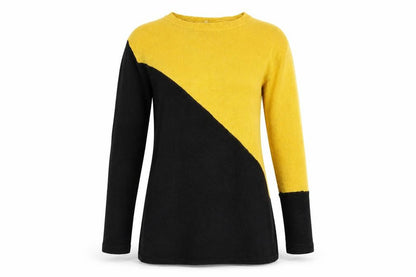 Womens UK Size S Preworn Yellow Pullover Jumper