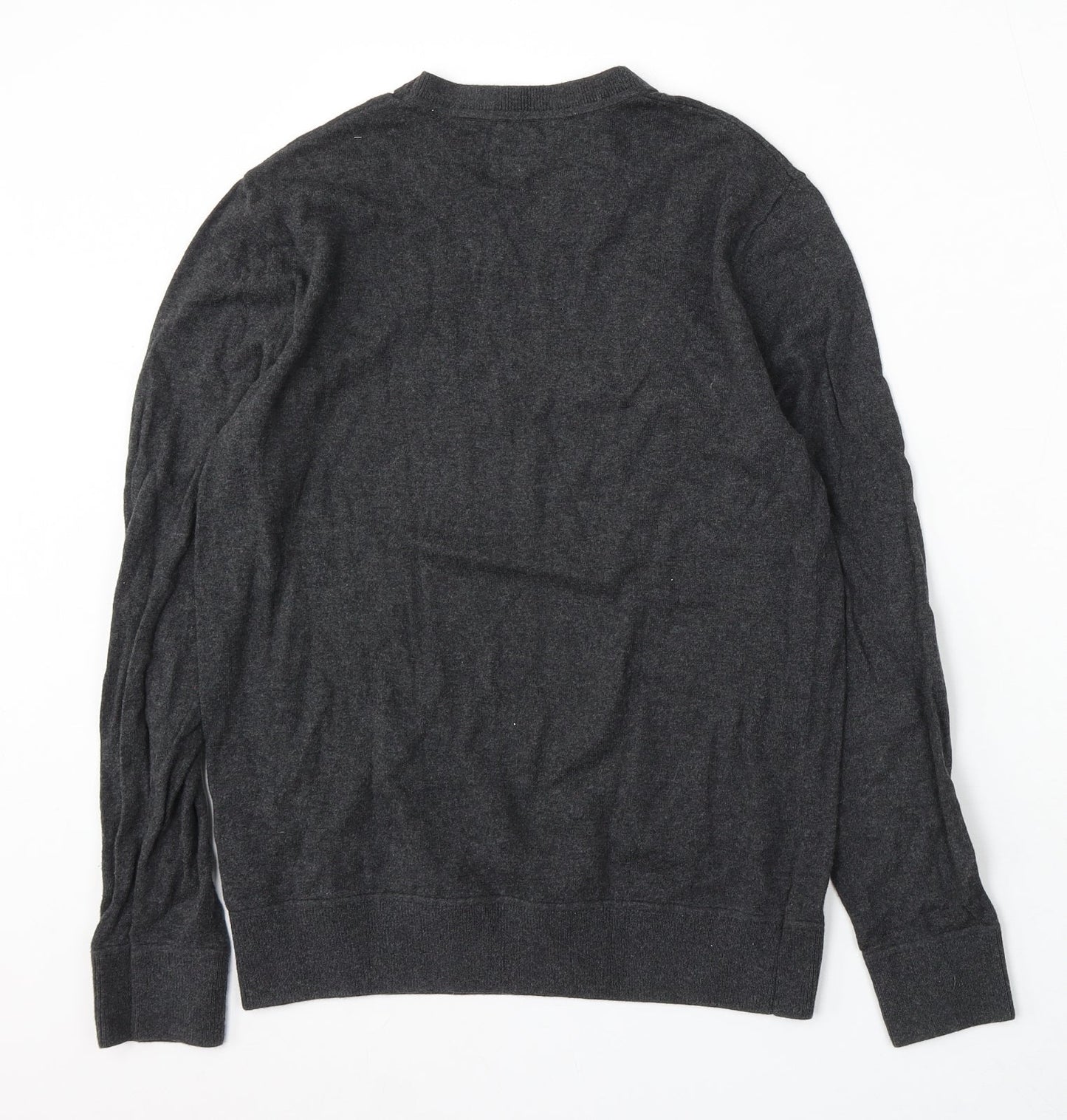 Gap Womens Grey Round Neck Acrylic Pullover Jumper Size S