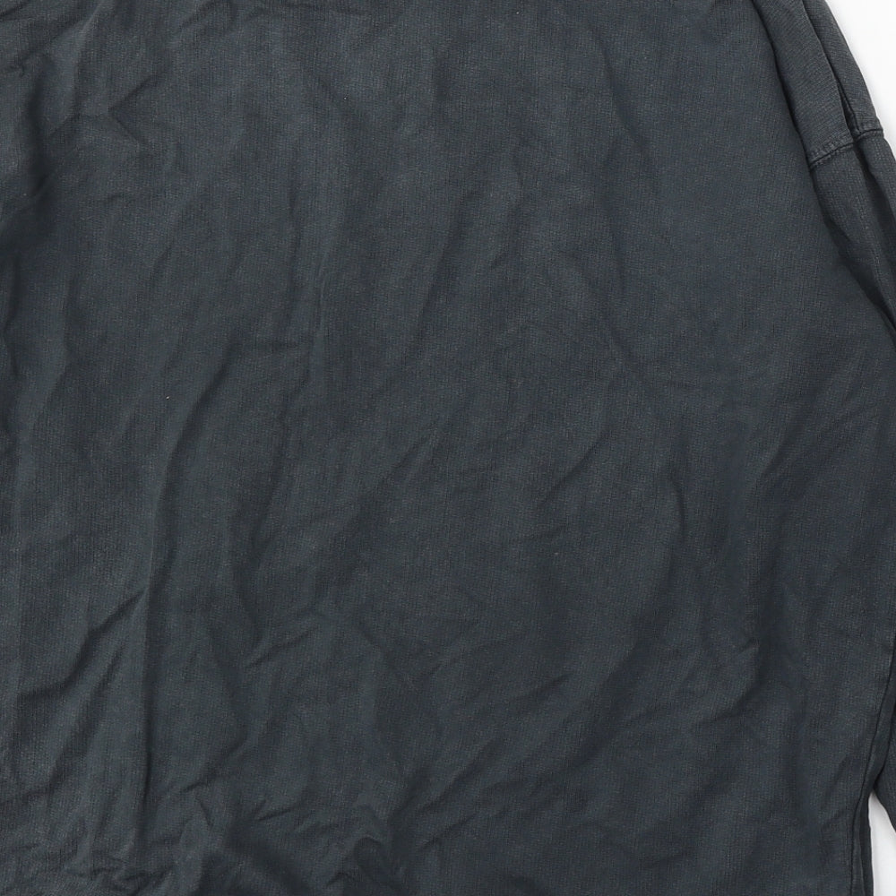 New Look Womens Grey Cotton Pullover Sweatshirt Size S - N.Y.C