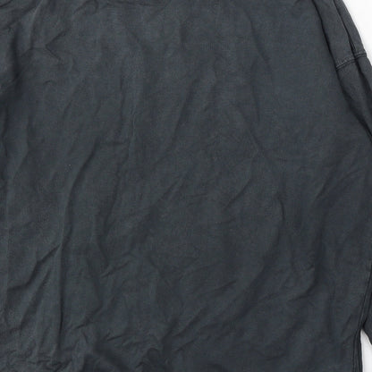 New Look Womens Grey Cotton Pullover Sweatshirt Size S - N.Y.C