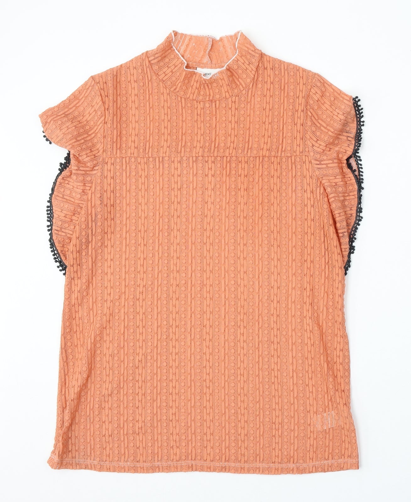 Womens UK Size 12 NEXT Orange Basic Blouse
