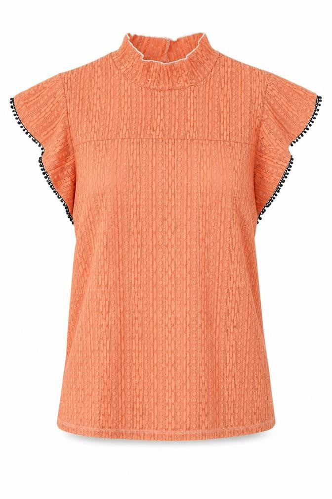 Womens UK Size 12 NEXT Orange Basic Blouse