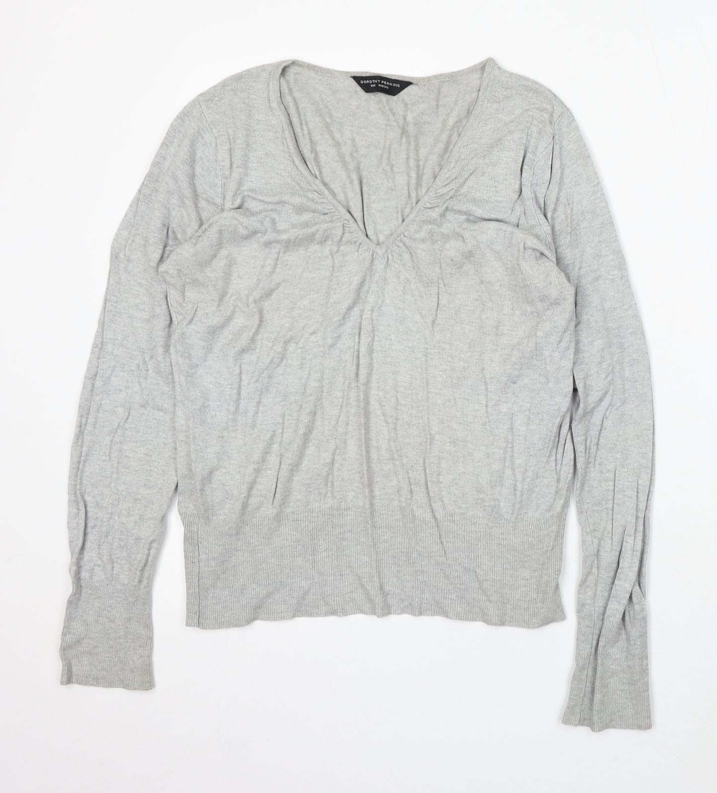 Womens UK Size 16 Dorothy Perkins Grey Pullover Jumper