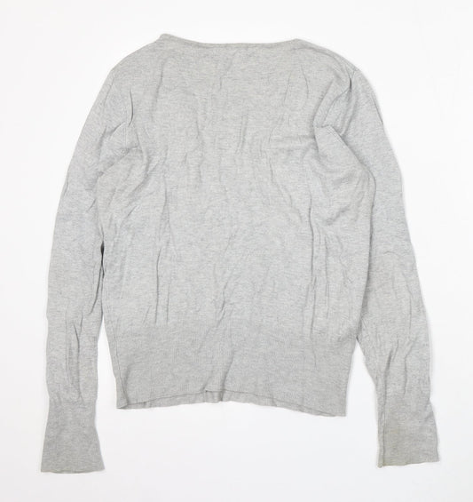 Womens UK Size 16 Dorothy Perkins Grey Pullover Jumper