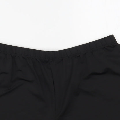 SheIn Womens Black Polyester Sweat Shorts Size XL L3 in Regular Pull On