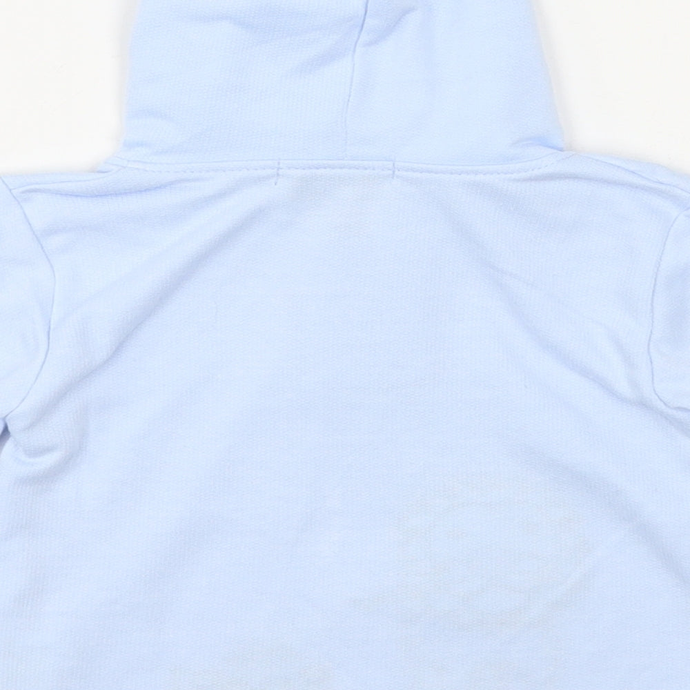 Baby C Baby Blue Striped Cotton Pullover Jumper Size 6-9 Months Button - Lion