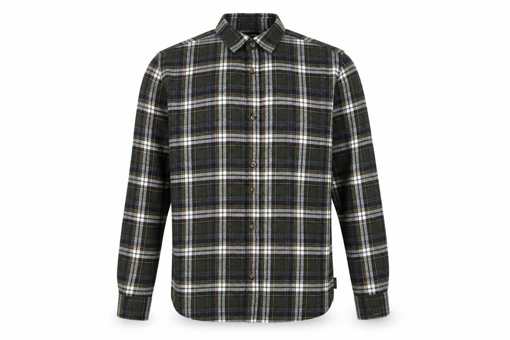 Mens UK Size S ONLY & SONS Green  Button-Up Long Sleeve Casual Shirt