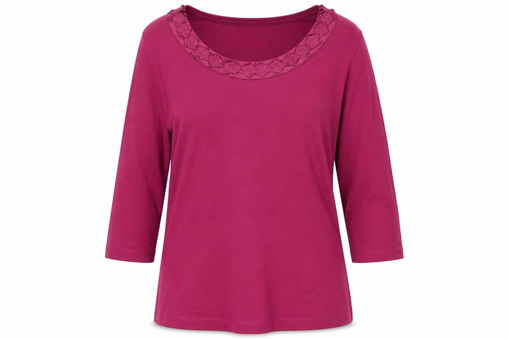 Marks and Spencer Womens Pink Round Neck Polyester Pullover Jumper Size 12
