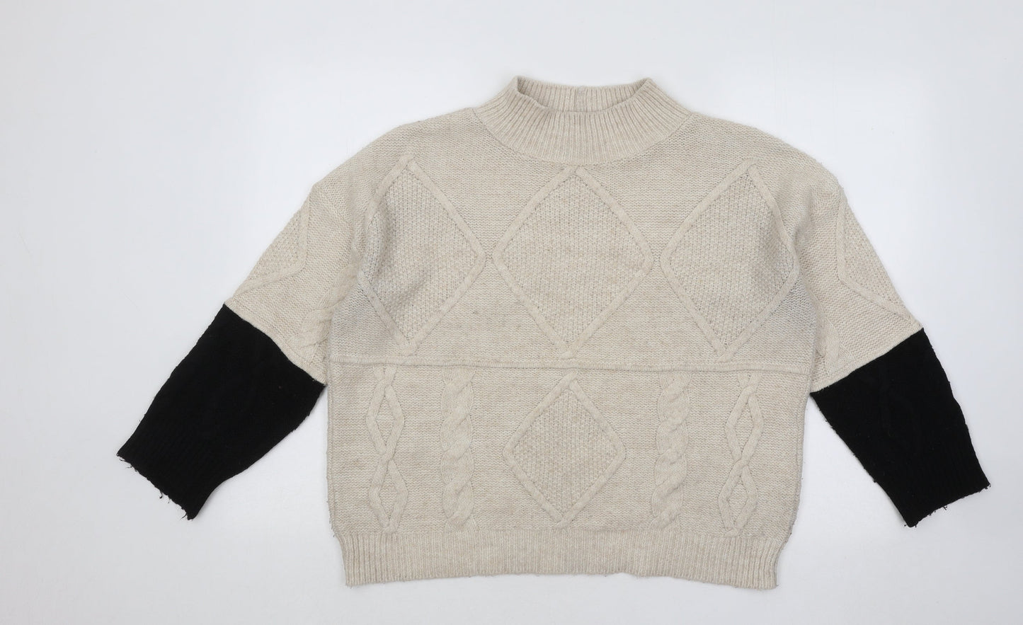 Womens UK Size S NEXT Beige Pullover Jumper