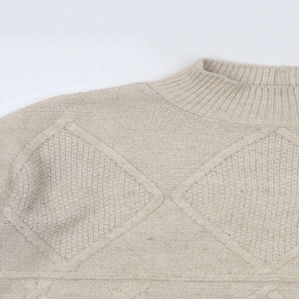 Womens UK Size S NEXT Beige Pullover Jumper