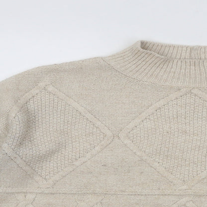 Womens UK Size S NEXT Beige Pullover Jumper