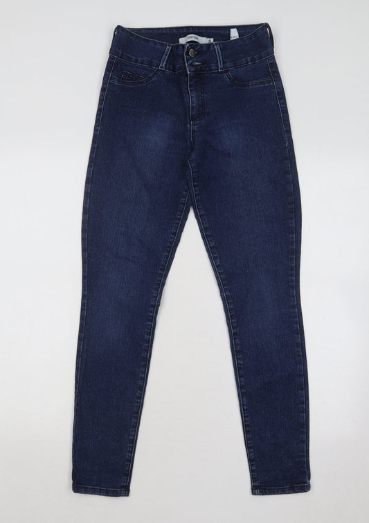 Womens UK Size 27 in JustFab Regular Fit Skinny Blue Jeans