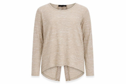 Womens UK Size 10 Atmosphere Beige Pullover Jumper