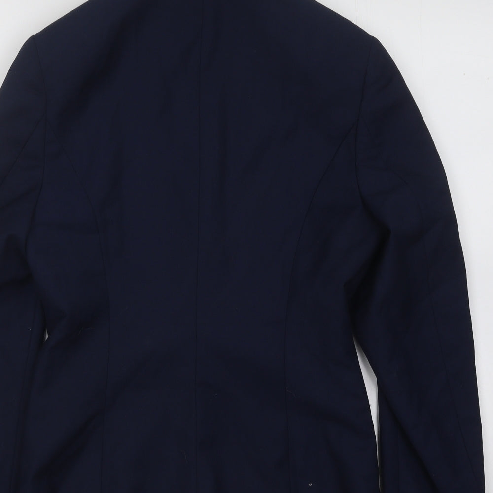 YFFUSHI Womens Blue Jacket Blazer Size XS Button