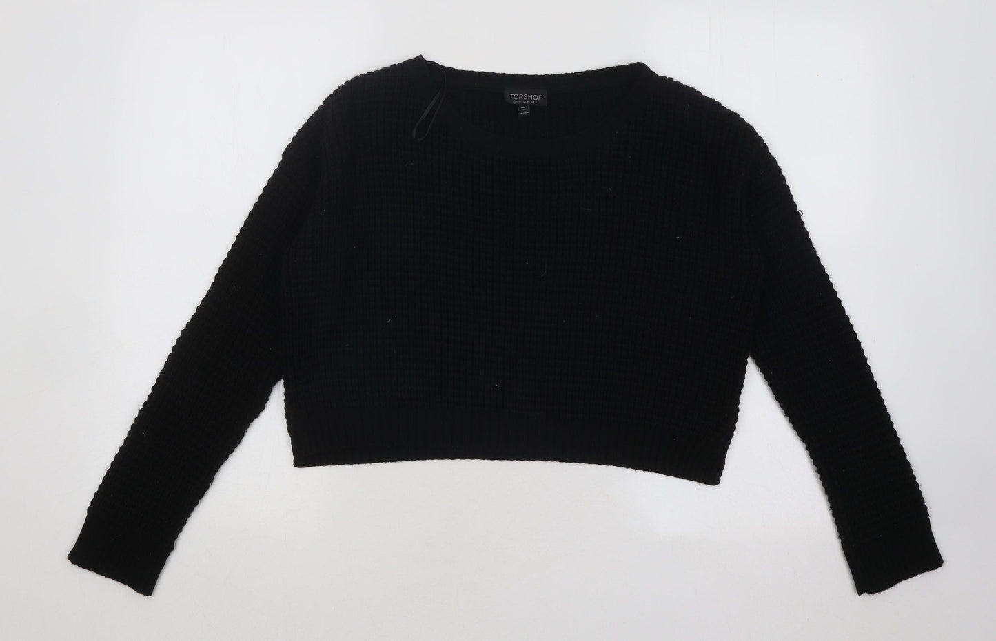 Womens UK Size 8 Topshop Black Pullover Jumper