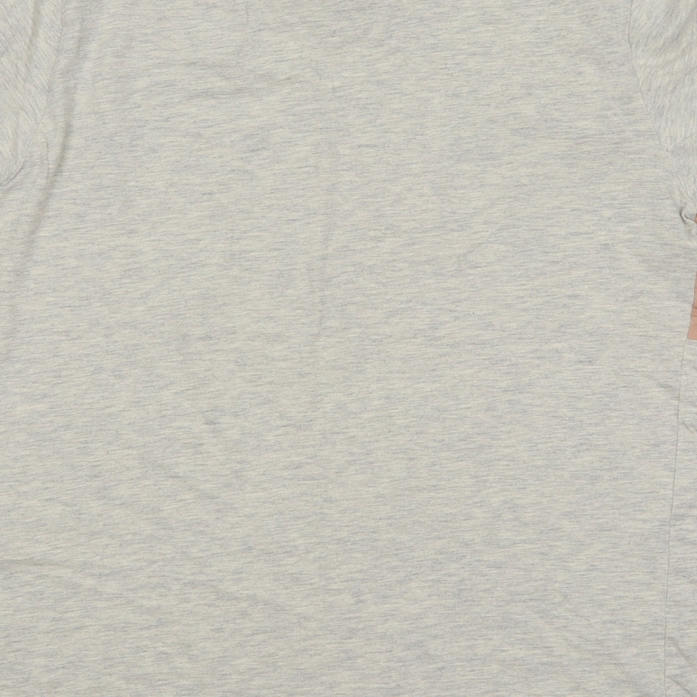 ACW85 Mens Beige Cotton T-Shirt Size S Round Neck - Laguna Beach