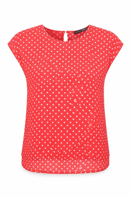 Womens UK Size 8 Atmosphere Red Basic T-Shirt