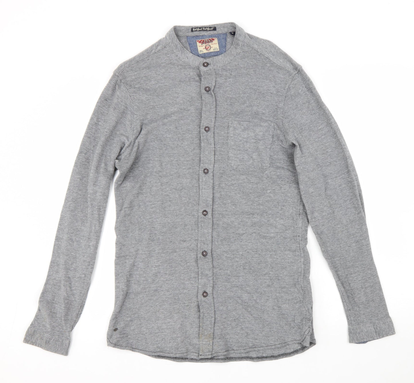 Mens UK Size M Laundry Grey  Button-Up Long Sleeve Casual Shirt