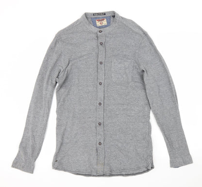 Mens UK Size M Laundry Grey  Button-Up Long Sleeve Casual Shirt