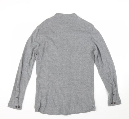 Mens UK Size M Laundry Grey  Button-Up Long Sleeve Casual Shirt