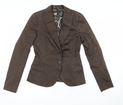 Womens UK Size S Sisley Brown Jacket