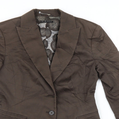 Womens UK Size S Sisley Brown Jacket