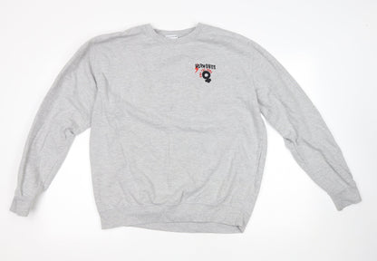 Mommamakes Womens Grey Cotton Pullover Sweatshirt Size L Pullover - Hormones and The Gang