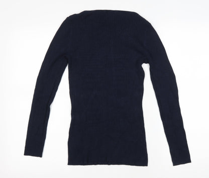 Womens UK Size M H&M Blue Pullover Jumper