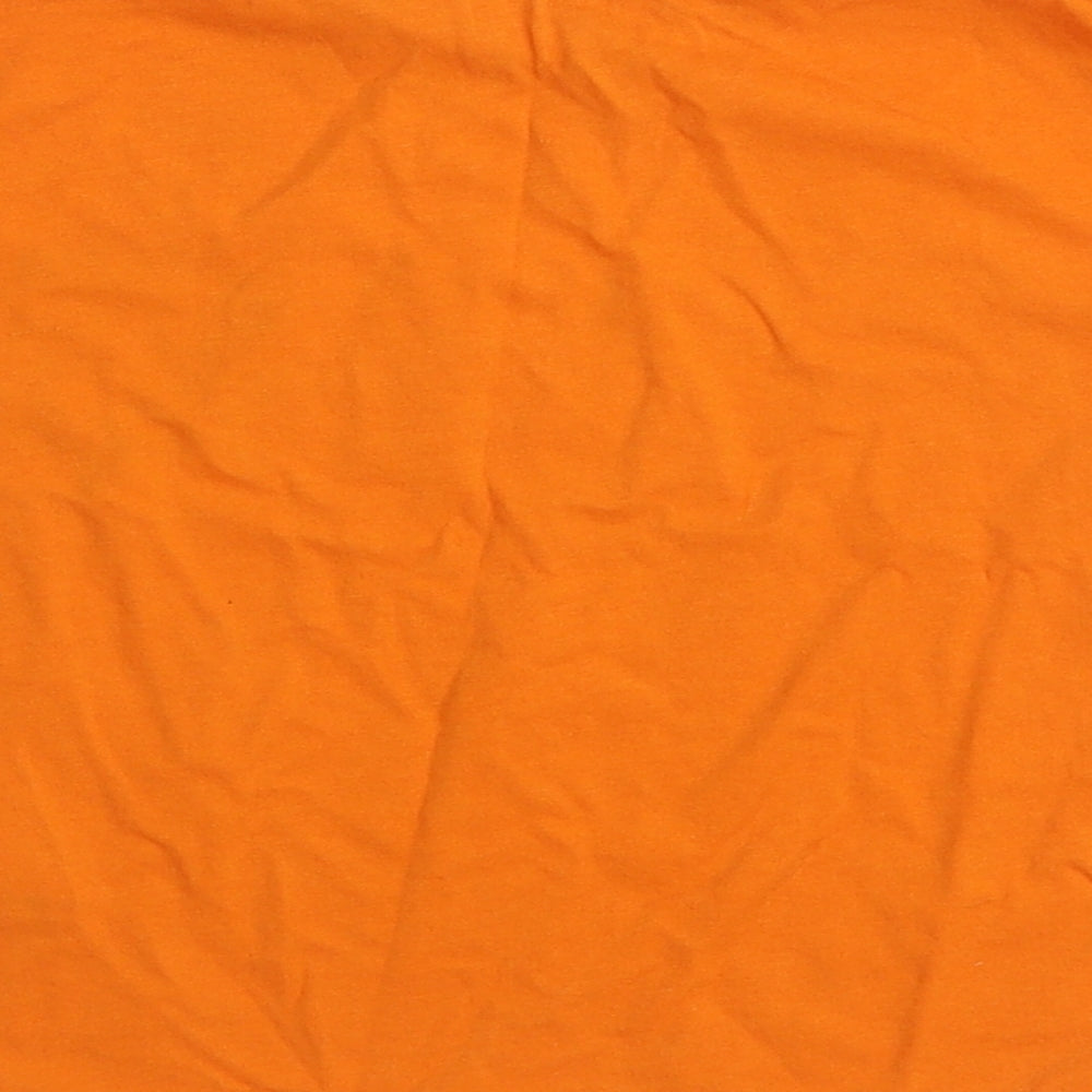 George Girls Orange Cotton Basic T-Shirt Size 2-3 Years Round Neck Pullover - Epic Vibes Worldwide