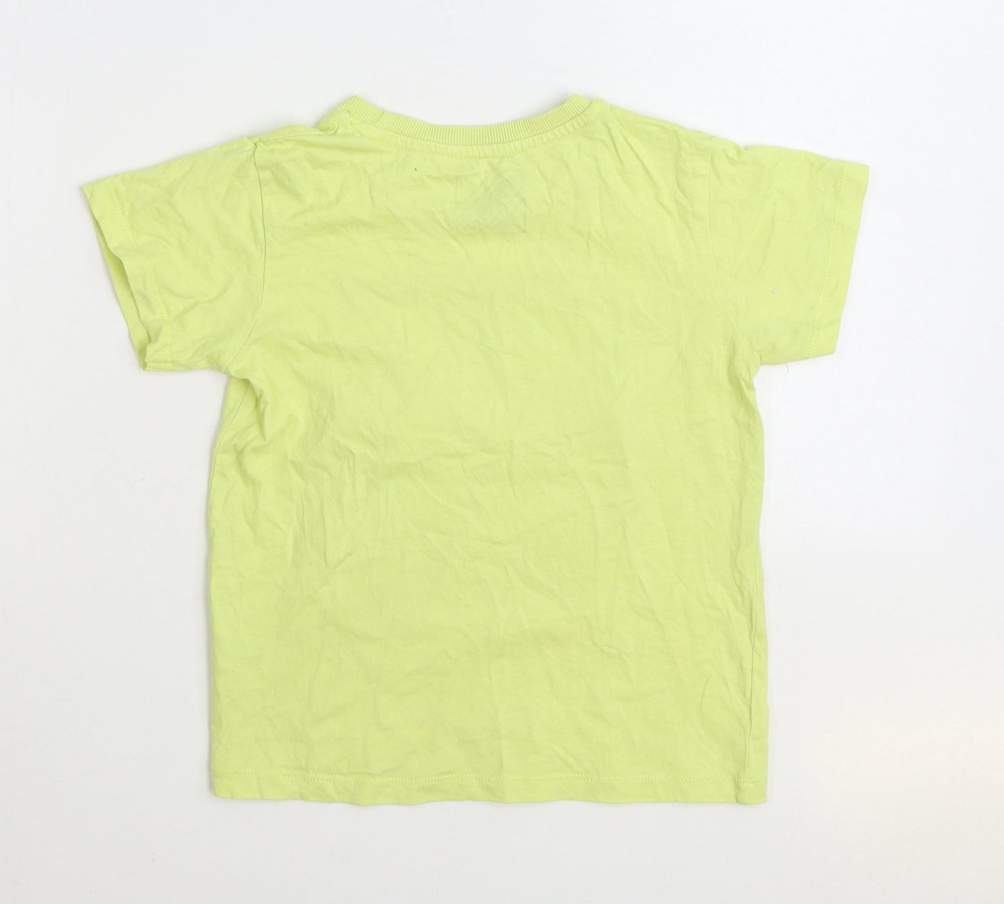 Matalan Boys Yellow 100% Cotton Basic T-Shirt Size 7 Years Round Neck Pullover - Gaming Legend