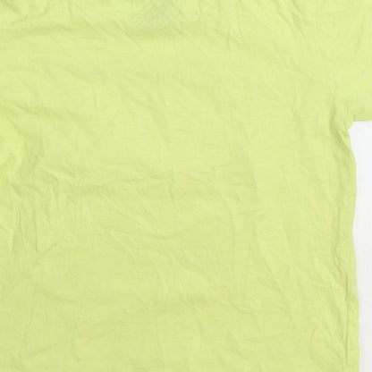 Matalan Boys Yellow 100% Cotton Basic T-Shirt Size 7 Years Round Neck Pullover - Gaming Legend