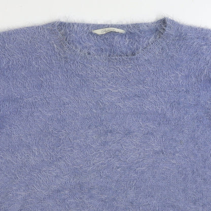 Womens UK Size L Peacocks Blue Pullover Jumper